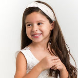 Leather Headbands for Women Knotted Fashion Women Headbands Creamy White Top Knot Headband for Girls Hairband for Women Hair Accessories