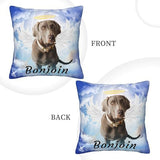 Personalized Pet Memorial Throw Pillow with Photo Pet Memorial Gifts for Dogs Cats Loss of Dog Sympathy Gift