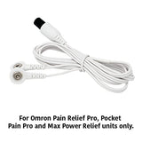 TENS Lead Wires Compatible with Omron Electrotherapy Devices with Snap Connectors. Replacement Lead Wires Compatible with Omron TENS Units: Max, Pro, Pocket. Discount TENS Brand.