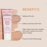pūrlisse Radiant Glow Illuminating BB Cream Spf30 Hydrating and Moisturizing Natural Organic Cruelty-free Sulphate & Paraben Free For All Skin Even Sensitive Skin 1.4 Fl Oz (Tan)