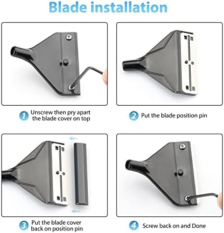 Algae Scraper for Glass Aquariums, Fish Tank Cleaner, Aquarium Algae Scrapers with 10 Stainless Steel Blades.