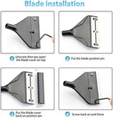 Algae Scraper for Glass Aquariums, Fish Tank Cleaner, Aquarium Algae Scrapers with 10 Stainless Steel Blades.