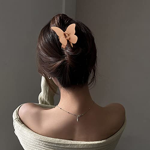 Canitor Butterfly Hair Clips 2.7" Butterfly Claw Clips Large Hair Clips Hair Claw Clips for Thick Hair Cute Hair Clips for Women Girls Butterfly Accessories