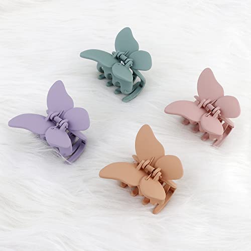Canitor Butterfly Hair Clips 2.7" Butterfly Claw Clips Large Hair Clips Hair Claw Clips for Thick Hair Cute Hair Clips for Women Girls Butterfly Accessories