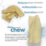 Oral Hygiene Chews for Medium Dogs-Enzymatic Dental Treats for Daily Oral Care, Cleans Teeth and Freshens Breath, Reduces Plaque, Bacteria and Tartar Build Up Without Brushing-30 Chews