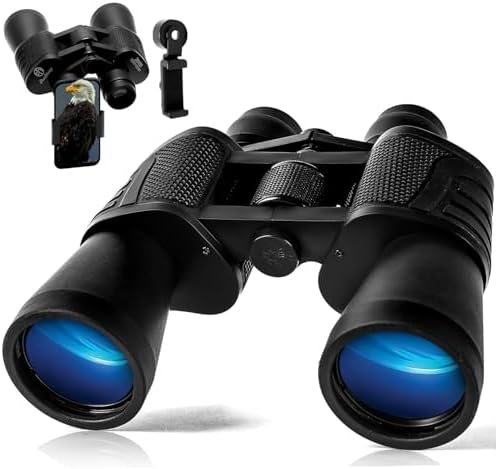 20x50 HD Binoculars for Adults High Powered Professional Waterproof, Precise Focus, Built to Last 20x50 High-Powered Optics with Essential Accessories Hunting Binoculars for Adults