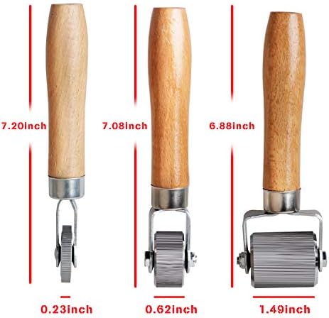 Car Sound Deadening Roller Metal Installation Tool 3 Pcs for Auto Noise Roller Car Sound Deadener Application Installation Tool Rolling Wheel Interior Accessories