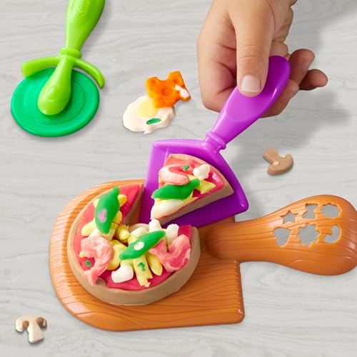 Play-Doh Kitchen Creations Pizza Oven Playset with 6 Cans & 8 Accessories, Back to School Classroom Supplies, Play Food & Cooking Toys, Preschool Toys, Ages 3+