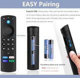 New Voice Remote Replacementf for FireStick 3rd Gen (L5B83G), Fit for TV Stick/ 4K Max, 2nd Gen, Lite, Cube(1st Gen & 3nd Gen)【not include Batteries】