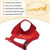Coppthinktu 7PCS Adjustable Muzzle for Biting Barking, Comfortable Dog Mouth Cover for Small Medium Large Dogs with Long Snout