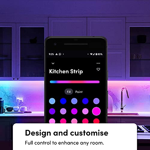 LIFX Lightstrip Color Zones, Wi-Fi Smart LED Light Strip, Full Color with Polychrome Technology™, No Bridge Required, Works with Alexa, Hey Google, HomeKit and Siri, 80" Kit