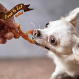 Gootoe Turkey Tendon Dog Treats 1 lb, (Pack of 1) – Strip, 100% USA Sourced Turkey, Natural Snack, Premium Puppy Chews, Hypoallergenic, Rawhide Free, Reseal Value Bag, Size for Small Breeds