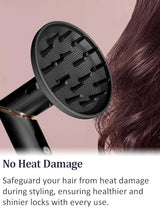 Diffuser Attachment for Shark FlexStyle Hair Dryer, Enhance Natural Curls Accessories for Flex Style Blow Dryer Styler, Styling Tool for Wavy, Curly, Coily Hair, Black