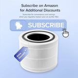 LEVOIT Genuine Core 300-P Air Purifier Replacement Filter, 3-In-1 Filter, High-Efficiency Activated Carbon, Core300-RF, 1 Pack, White
