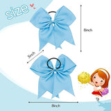 Cheer Bows, Pink Cheer Bows, Blue Cheer Bow, Cheerleading Bows, Cheer Bows for Cheerleaders, 4 Pcs 8 Inch Bow Hair Accessories, Cheerleader Bow, Cheerleader Gifts for Women
