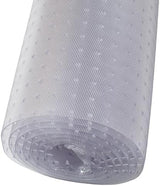 RESILIA Industrial Deep Pile Carpet Runner - Crosshatch Pattern Non Slip Carpet & Rug Protector Mat, Waterproof Clear Plastic Vinyl Floor Covering, 24 Inches Wide x 25 Feet Long