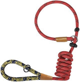 lynxking Slip Lead Dog Leash Reflective, Heavy Duty Comfortable Strong Rope Lead for Large, Medium Dogs, No Pull Pet Training Leashes (Red, Large 1/2in x 6ft-Slip Lead)