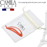 Camila Paris CP3121 French Hair Barrette Clip, Flexible Ponytail Holder No Metal Parts, Strong Hold Grip Hair Clips for Women, No Slip and Durable Styling Girls Hair Accessories, Made in France