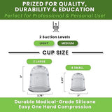 LURE Essentials Cupping Kit for Massage Therapy – Zen Cupping Set, Silicone Cupping Set, Massage Cups for Cellulite, Lymphatic Massage, Fascia (2 Cups)