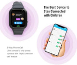 4G Kids Smart Watch - Boys Girls GPS Tracker Kids Smartwatches Phone Watch Video Call SOS Alarm Voice Chat and Touch Screen Game Real Time Tracking Smartwatch for Age 3-12 (Black)