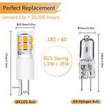I-SHUNFA G4 LED Bulb AC 120V Warm White 10 Pack