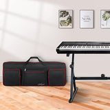 SNIGJAT 76 Key Keyboard Case Soft (Interior: 48.4"x 18"x6.1"), Padded Piano Case with Handle and Adjustable Shoulder Straps, Keyboard Gig Bag with 3 Pockets for Instrument Parts and Accessories