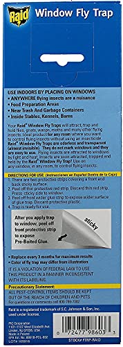 Raid Window Fly Trap, 4 Count (Pack of 3)