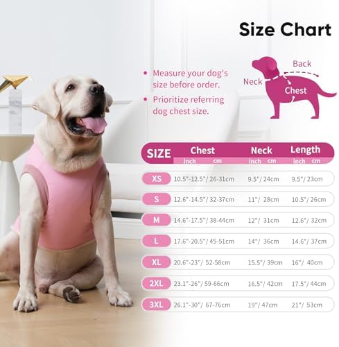 Fleece Lining Dog Hoodie with Harness Built in,Extra Warm Medium Dog Jacket in Winter Doggie Coats with Hooded,Light Pink L