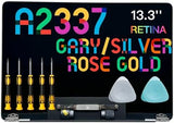Replacement for Air 13" M1 2020 A2337 EMC 3598 MGN63 MGN93 MGND3 MGN73 MGNA3 MGNE3 13.3 inches 2560x1600 Full LCD Screen Complete Top Assembly (Space Gray)