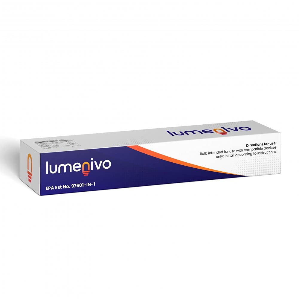 lumenivo Bug Zapper Bulb Replacement for STINGER/DEJAY B8080-4 50 W Stinger Bug Zapper Replacement Bulb with G10Q-4 4 Pin Square Base - T1, FUL50T10/BL Bug Zapper Bulb - 1 Pack
