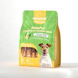 MON2SUN Dog Treats, Triple Flavor 5 Inch Chicken Liver Duck and Chicken Wrapped Rawhide Snacks for Small and Medium Dogs, 21.16 Oz (30 Count-Pack of 1)