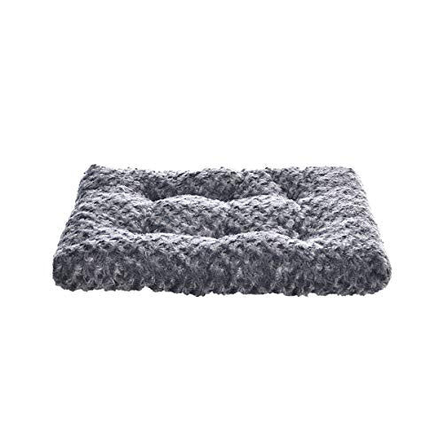 Amazon Basics Washable Cat and Dog Bed and Crate Pad, Indoor, Easy to Clean, 23" x 18" x 2.5", Gray