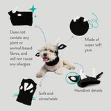 Zoo Snoods Bull Costume - Warm Knit Cow Dog Snood Wrap for Pets, Neck Ear Cover Protection for Halloween Winter (Small)