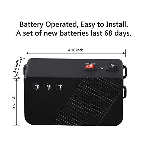 Glaobule Rodent Repellent Ultrasonic for Car Engine Battery Operated Mouse Repellent Indoor Rat Deterrent Get Rid of Mice Auto Rodent Repeller Attic Vehicle Garage Home Pest Control - 2 Pack