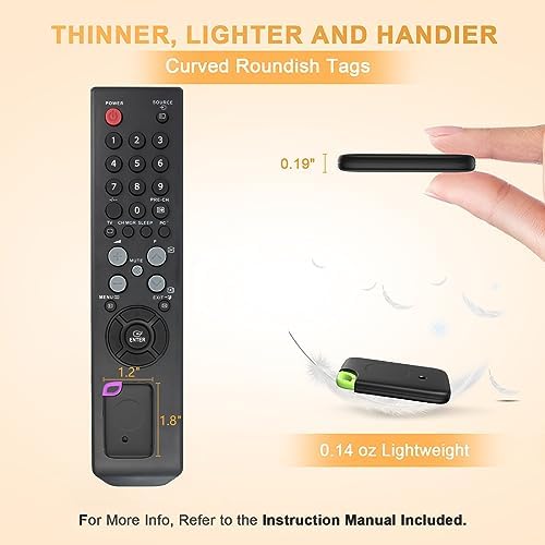 Key Finder Stick on Remote Finder Beeper 6 Pack RF Wireless TV Remote Control Finder, Key Finders Locator with Sound That Make Noise 90 dB Loud Beep Item Finder, Remote Tracker with Sound for Phone
