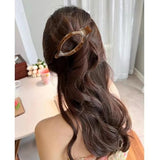 Flat Hair Clips for Women Lay Flat Hair Claw Clips for Thin Thick Hair 3Pcs French Concord Hair Clips Large Hair Clips Neutral Jaw Clips Hair Clamps Hair Accessories White Brown Black