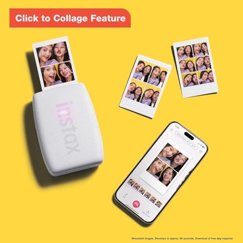 Fujifilm Instax Mini Link 3 Smartphone Printer Sage Green + Fuji Film Value Pack (20 Sheets)+ Shutter Accessories Bundle, Incl. Protective Case, 20 Sticker Frames, USB Type C Cable