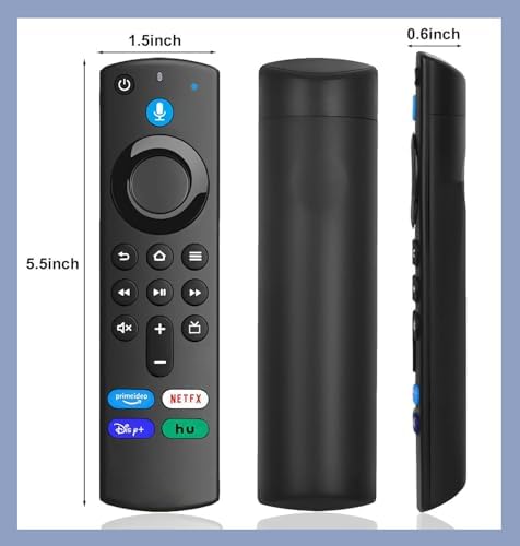 New Voice Remote Replacementf for FireStick 3rd Gen (L5B83G), Fit for TV Stick/ 4K Max, 2nd Gen, Lite, Cube(1st Gen & 3nd Gen)【not include Batteries】