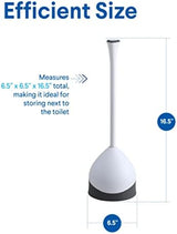 Clorox Toilet Plunger with Hideaway Caddy – Toilet Plunger for Bathroom, Bathroom Organizers & Storage, Bathroom Accessories, Toilet Unclogger, Plunger with Holder