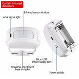 HENDUN Motion Sensor Door Bells Chime for Business, Commercial Music Doorbell, Retail Store Welcome Buzzer, Sleepwalker Elderly Toddler Safety Monitor, Pir Detector Alarm, Caregiver Reminder