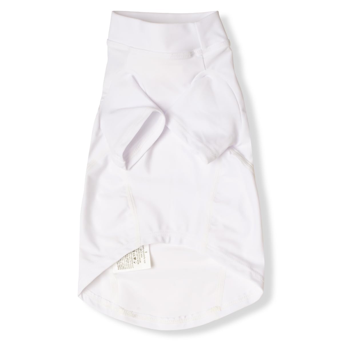 PlayaPup Dog Sun Shirt, USA Made (UPF 50+), True White, X-Small