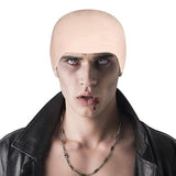 8 PCS Halloween Makeup Latex Bald Cap Think Bald Caps for Halloween Theme Party Cosplay for adults Women Men Bald Head Wig Cap Bald Hat Costume Accessory