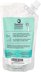 GENTLE CREATURES Magic Foam - Refill - Sulfate-Free, Waterless Shampoo Paw Cleaner for Dogs, Cats, Pets - Dry Shampoo, Foot Cleaner Brush - with Orange, Odor Control Wash - Good for Puppy