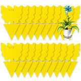80 Pack Yellow Sticky Traps, Fruit Fly Fungus Gnat Trap for Indoor/Outdoor Use, Houseplant Sticky Bug Insect Catcher Glue Trappers