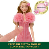 Mattel Wicked Singing Glinda Fashion Doll & Accessories, Posable with Movie-Inspired Look & Removable Outfit, Sings “Popular”