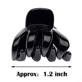 Cobahom 24 Pcs Small Mini Octopus Plastic Hair Claw Clips for Thin Hair - No-Slip Styling Accessories for Women and Girls (Black, Hair Styling)
