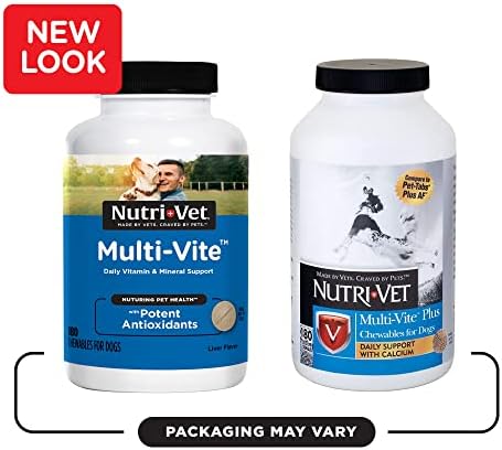 Nutri-Vet Multi-Vite Chewables for Adult Dogs | Formulated with Vitamins & Minerals to Support Balanced Diet | 180 Count