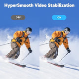 AKASO EK7000 Pro 4K30fps Action Camera with Touch Screen EIS 131ft Waterproof Underwater Camera Remote Control 5X Zoom with Helmet Accessories Kit (with 128GB MicroSD Card)