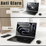 2 Pack Screen Protector for 2024 MacBook Pro 14 inches M4 Chip A3112 A3185 A3401 Clear High Definition Anti Scratch 5H Hardness Filter Laptop Protector Accessories