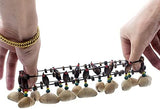 Cacho Seed Rattle Bracelet Anklet, 2 PCS African Shaker Nut Shell Bracelet Natural Percussion Accessories Musical Instrument